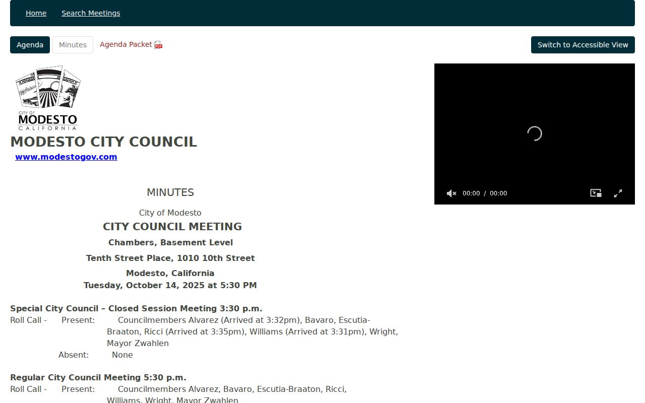 Modesto annexation agenda record for ZIP boundary research